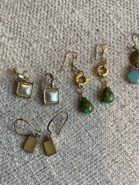 Multiple dangle earrings